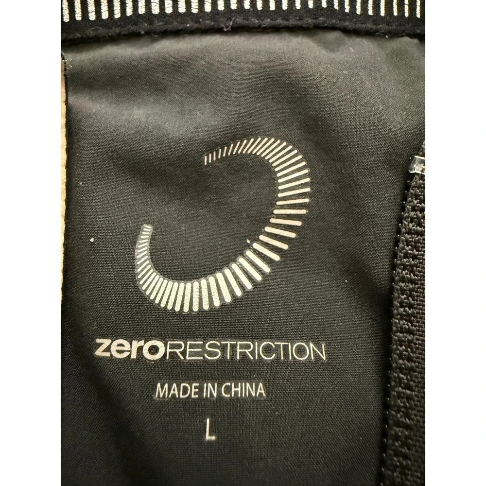 Zero Restriction Mens L Jacket Black Full Zip Monterey Peninsula Golf Club